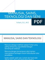 Manusia, Sains, Teknologi Dan Seni