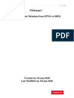 Whitepaper How To Migrate Metadata From EPMA To DRM