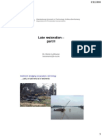 Lake Restoration - : Brandenburg University of Technology Cottbus-Senftenberg Department of Freshwater Conservation