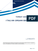 Italian Organised Crime: Threat Assessment