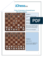 1 E4 Alekhine Francesa y Escandinava - Problemas PDF