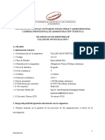 Spa Taller de Investigacion I Adm Turística