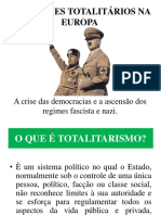 Os Regimes Totalitários Na Europa PDF