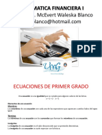 Repaso de Ecuaciones 1 Grado PDF