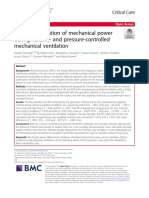 Bedside Calculation of Mechanical Power During Volume-And Pressure-Controlled Mechanical Ventilation