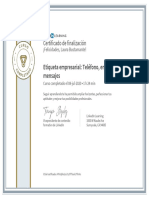 CertificadoDeFinalizacion - Etiqueta Empresarial - Telefono, Email y Mensajes PDF