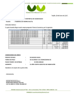 Cotizacion de Tuberias de Hierro Ductil