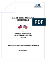 Guía Idioma Aplicativo Secretarial I PDF