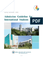Inha Graduate School Admission Guideline (English)