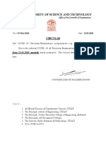 Cochin University of Science and Technology: Circular