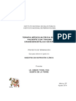 Terapia Médico-Nutricia en El Paciente Con Trauma Craneoencefálico Severo