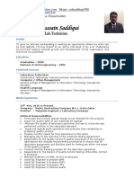 Mubashir CV - Lab Supervisor