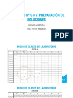 Lab. #6 y 7 Preparación de Soluciones