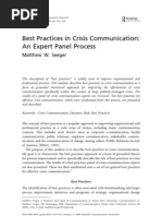 Download Best Practices in Crisis Communication by Erez Cohen SN47071023 doc pdf