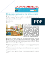 LECTURA Dimensionamiento de Almacenes