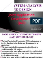 F 4109:system Analysis and Design: Joint Application Development (JAD)