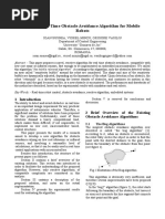 Obstacle Avoidance WSEAS