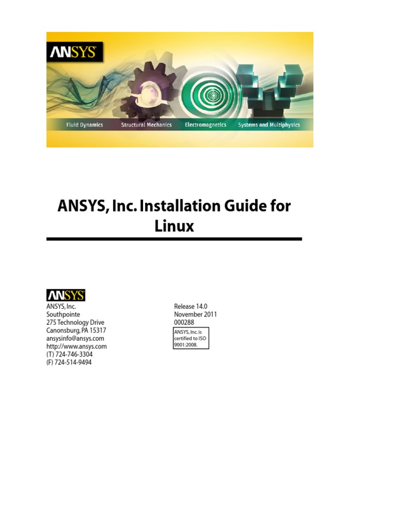 ANSYS, Inc. Installation Guide For Linux | PDF | Installation (Computer ...