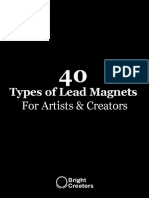 40 Types of Lead Magnets For Artists & Creators