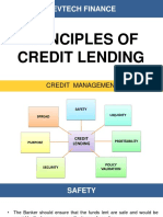 Principles of Credit Lending
