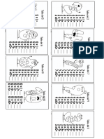 Tablas de Multiplicar para Completar y Colorear