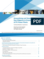 Streamlining and Standardizing Due Diligence To Ensure Quality of PV Power Plants