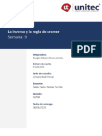 S9. Tarea 9.1 La Inversa y La Regla de Cramer