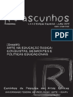 Arte na educação basica_conquistas desmontes e politicas educacionais_Revista Rascunhos_GEAC_ARTE_EDUFU