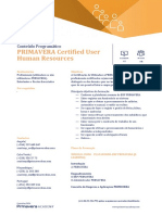 APG015 PRIMAVERA Certified User Human Resources
