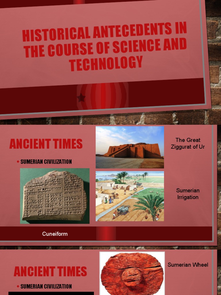 Historical Antecedents in The Course of Science and Technology | PDF
