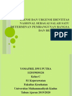 Esensi Dan Urgensi Identitas Nasional Sebagai Salah Satu