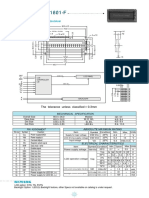 LCD HD44780U (LCD-II) PC 1601-F - Pinout PDF