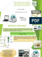 Método Rancimat y Caracterización Lipídica