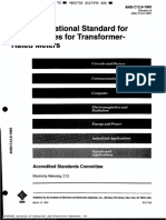 American National Standard For Test Switches For Transformer-Rated Meters