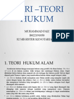 5 Teori Hukum. Muhammad Faiz-B022191050