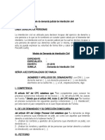 Modelo de Demanda Judicial de Interdicción Civil Autor José María Pacori Cari