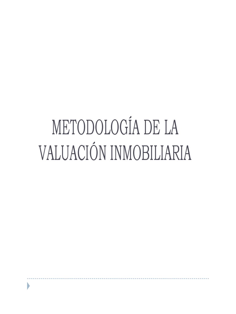 Metodología de Avalúo Inmobiliario CDMX | PDF | Derecho