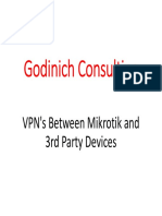 Godinich Consulting: VPN's Between Mikrotik and 3rd Party Devices