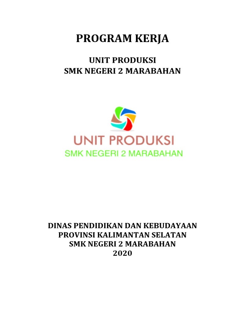 Program Kerja Unit Produksi SMK | PDF | Bisnis