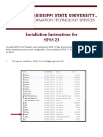 Installation Instructions For Spss 23