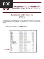 Installation Instructions For Spss 23