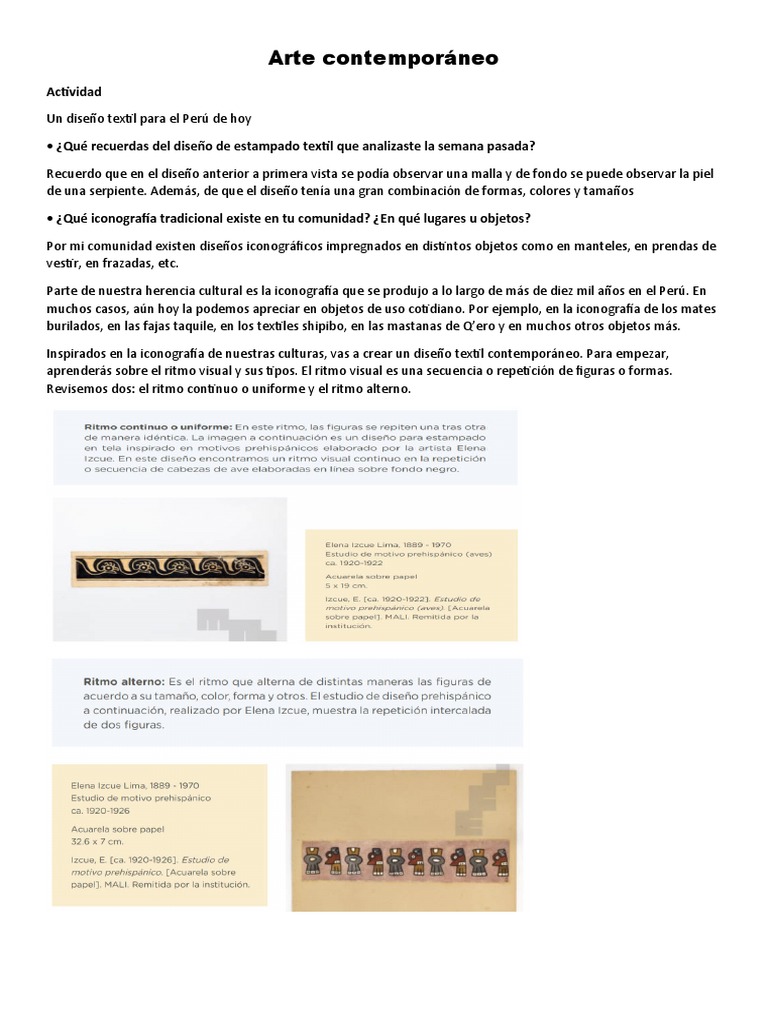 Arte Semana 16 | PDF | Ritmo | Diseño, image size:768x1024