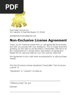  5 free beats agreement 