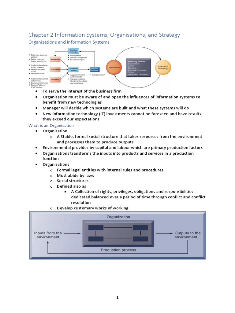 Strategic Impact of Information Systems | PDF | Supply Chain ...