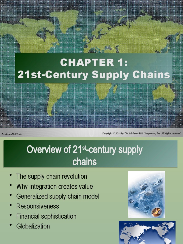 Chap 01 21stCentury Supply Chains PDF Supply Chain Logistics