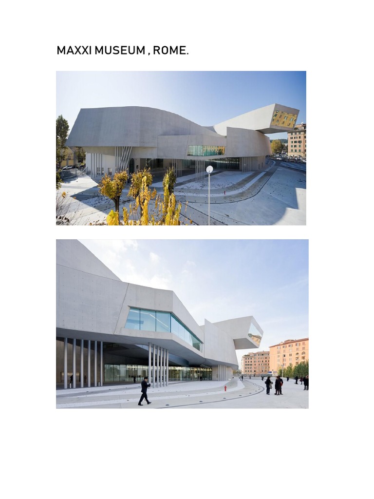 MAXXI Museum Rome Plans | PDF