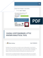 Causal Loop Diagrams: Little Known Analytical Tool: Six Sigma Tools & Templates Cause & Effect