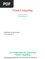 Cloud Computing: M Varaprasad Rao