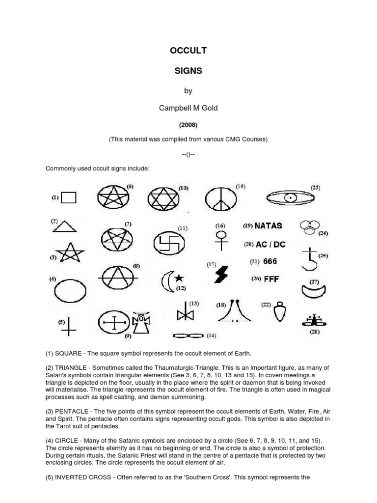 Key Satanic Symbols Explained | PDF | Satanism | Satan