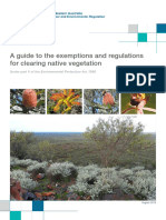 A Guide To The Exemptions and Regulations For Clearing Native Vegetation